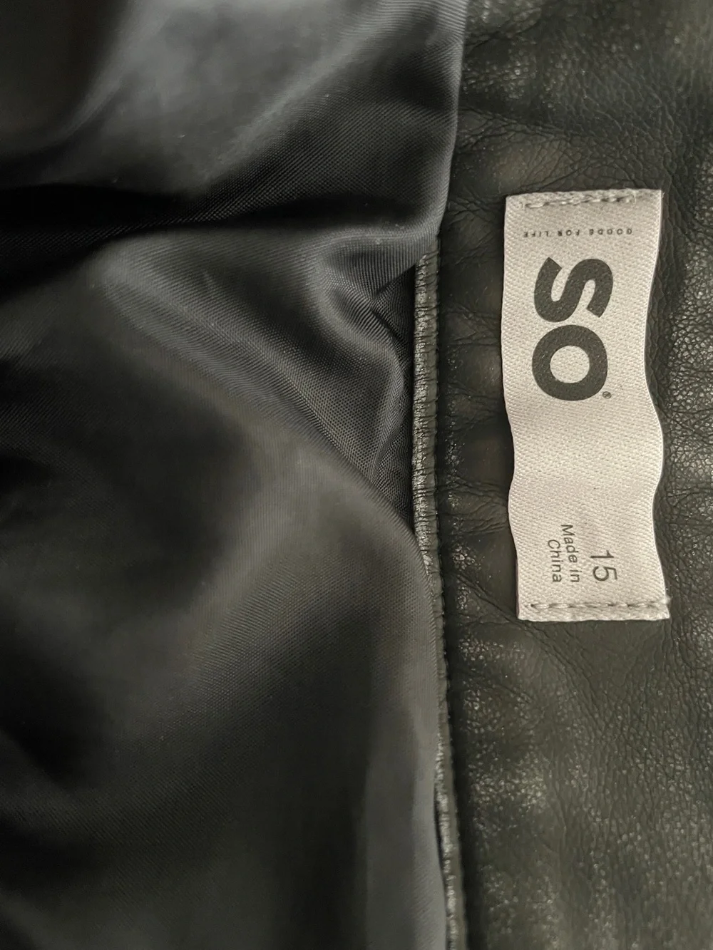 Juniors' SO® Vintage Washed Faux Leather Mini Skirt - Picture 9 of 9